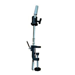 Pivot Point Adjustable Metal C-Clamp Mannequin Head Holder Table Mount